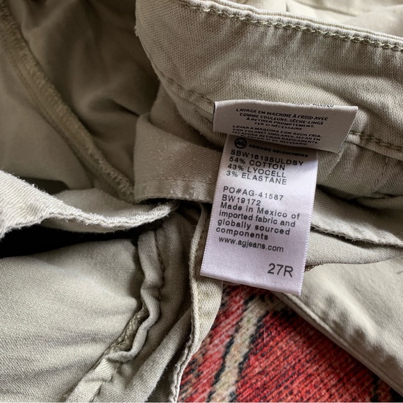 AG Caden Trouser sz 27 light green - Picture 6 of 12